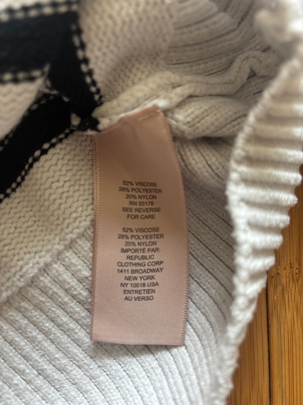 Philosophy Soft Cream Ribbed Neck Sweater - Picture 3 of 4